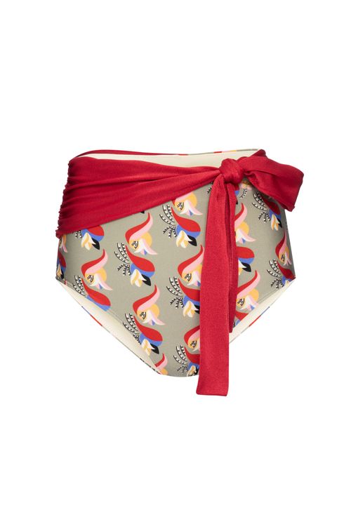 Hot pants amarração zaya retrô verde
