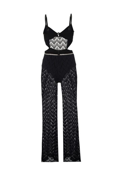 Macacão hand-beaded  preto