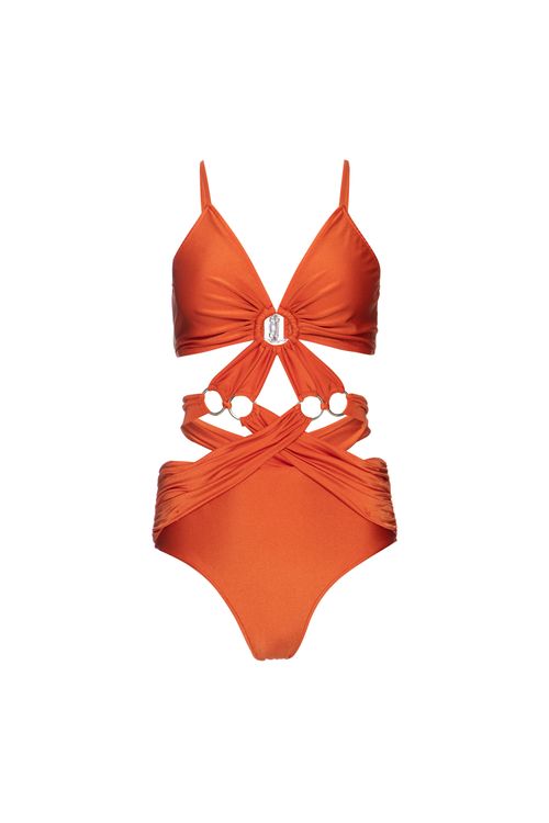 Body argolas lycra apricot laranja