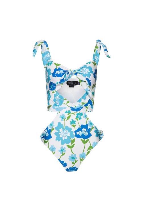 Body laços retrô flower off white
