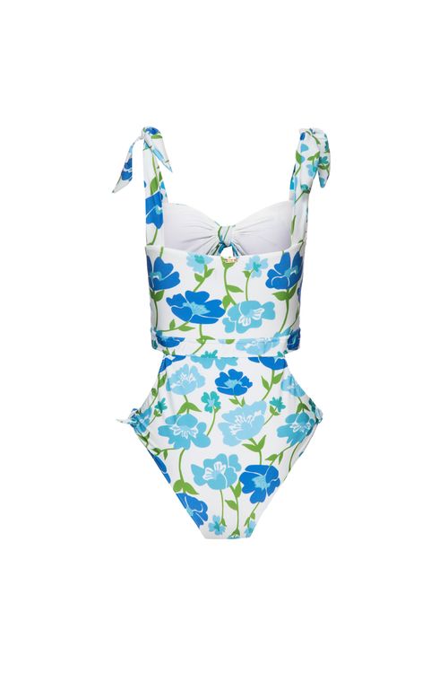 Body laços retrô flower off white