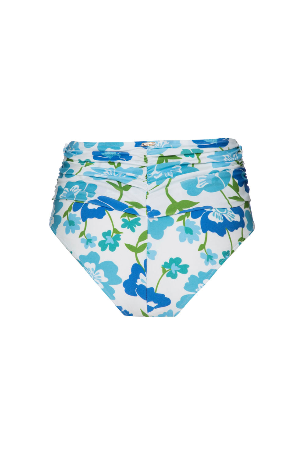 Hot pants fivela retrô flower off white