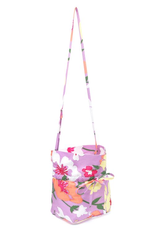 Bolsa retrô flower lilas