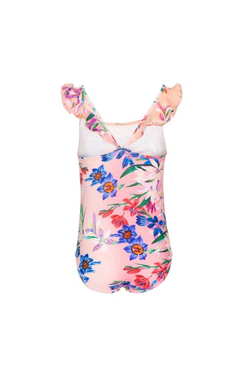 Body alça babados anastacia infantil rosa