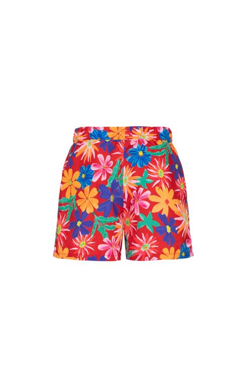 Short daisy infantil masculino vermelho