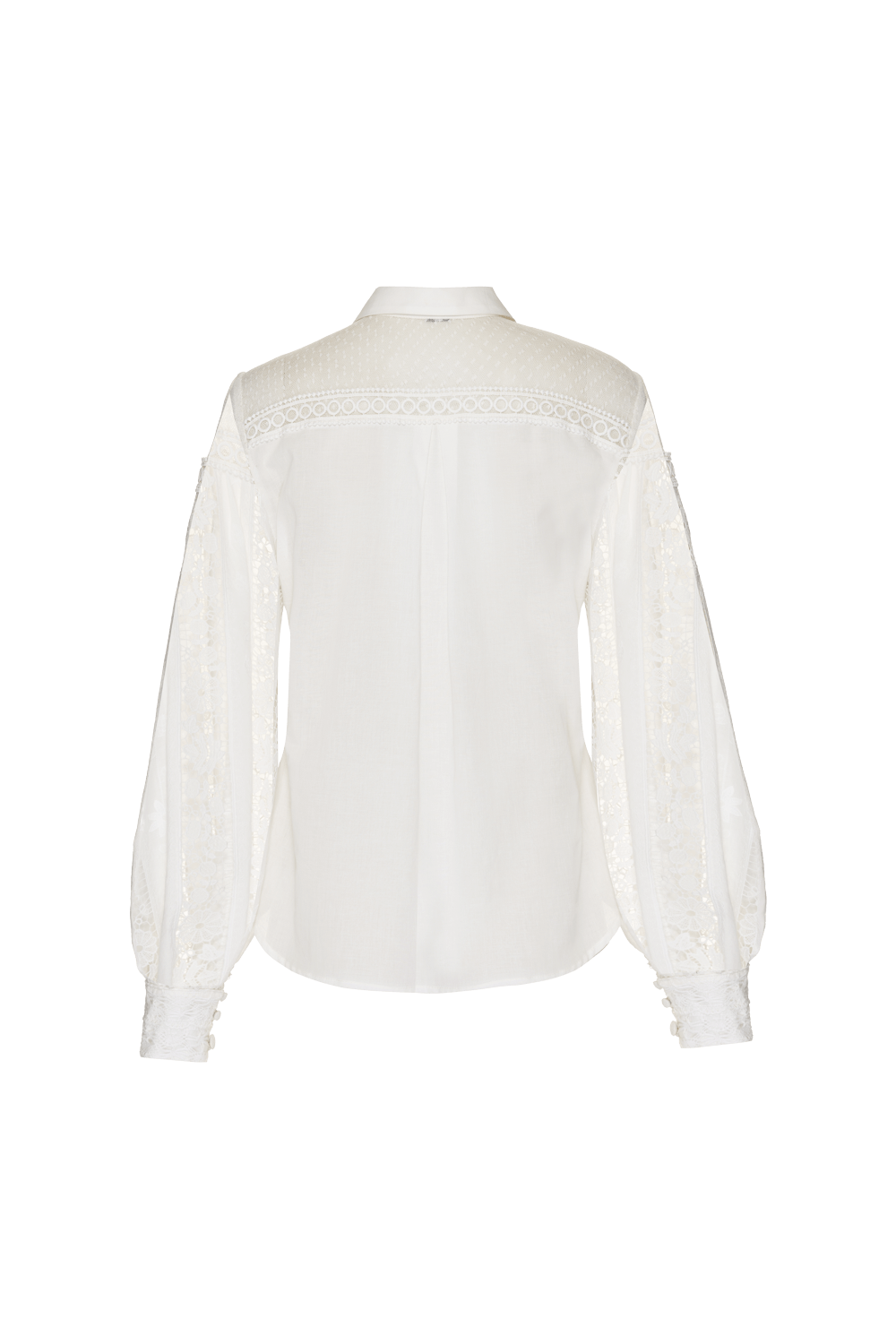 Camisa entremeio laise charms off white