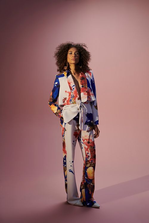 Blazer amarração crepe monalisa unica
