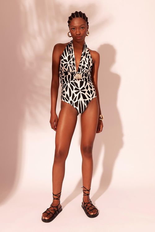 Body frente única lady bug preto
