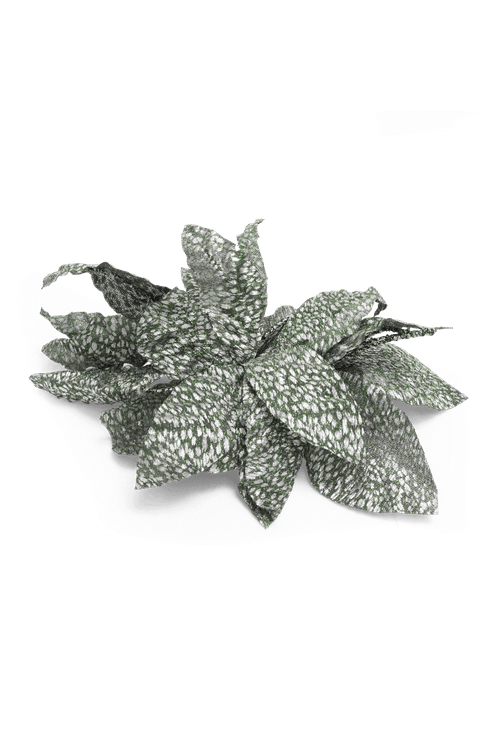 Broche flor tule origami tule marant verde