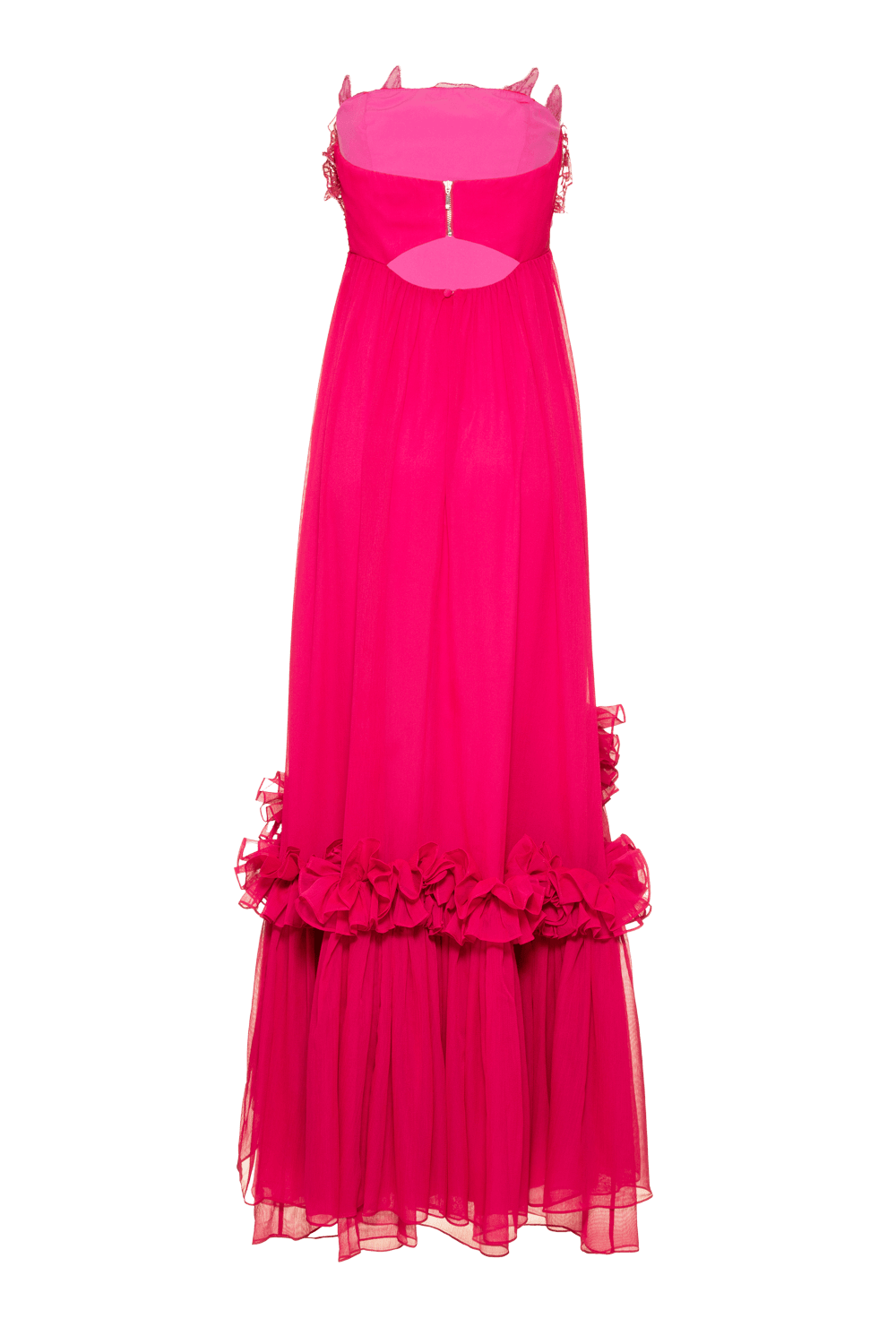 Vestido longo silky grace aura pink