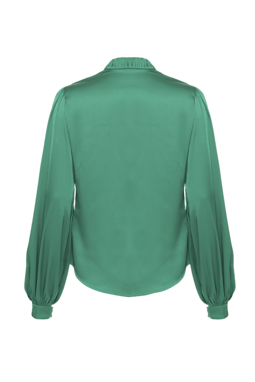Blusa cetim rafine verde