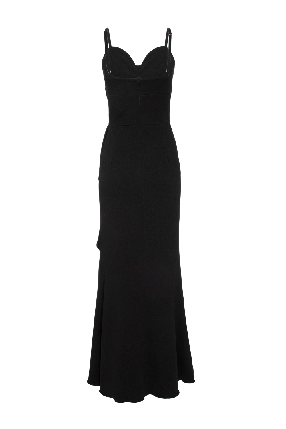 Vestido longo crepe light spot preto