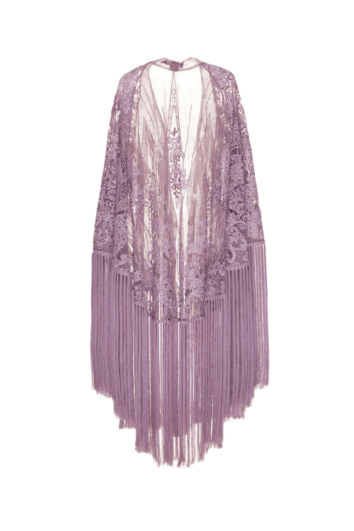 Kimono renda journey  lilas