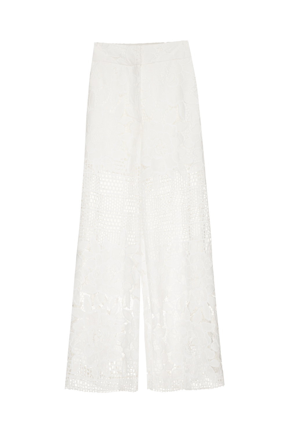 Calça ampla guipir aura off white