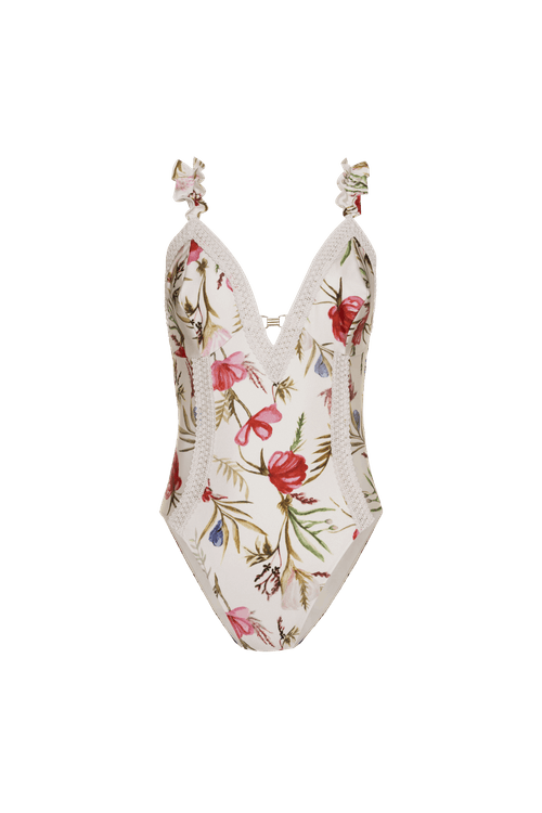 Body amarração vieira flower off white