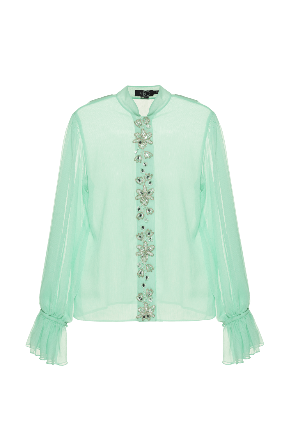 Camisa silky modern cross verde