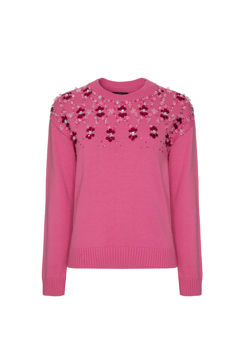 Tricot bordado serene rosa