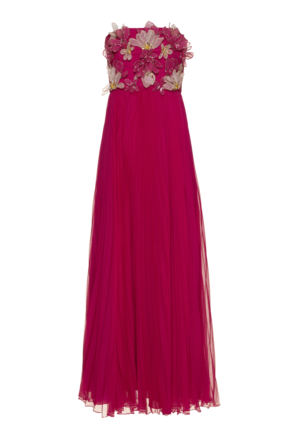 Vestido longo silky grace aura pink