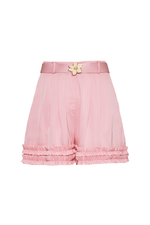 Short cetim rafine rosa claro