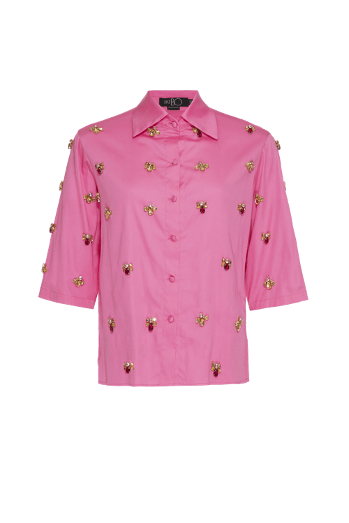 Camisa tricoline amity pink dream