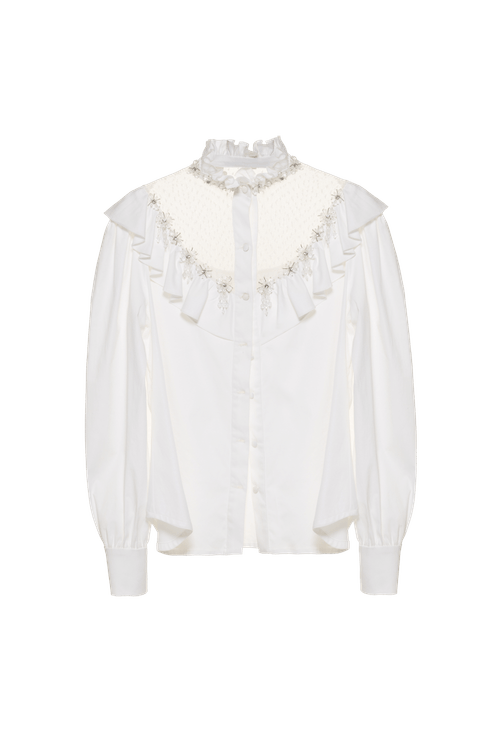 Camisa tricoline amity off white