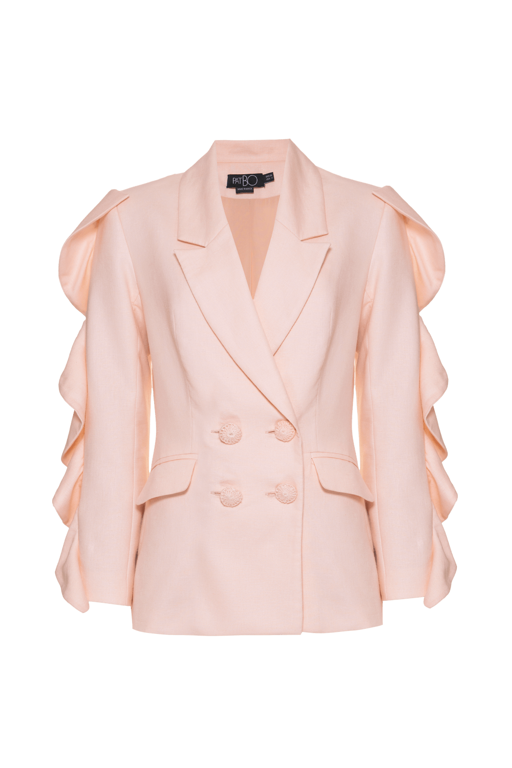 Blazer linho soft glam rose