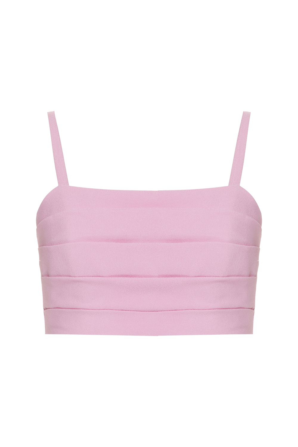 Top cropped crepe thrift rosa