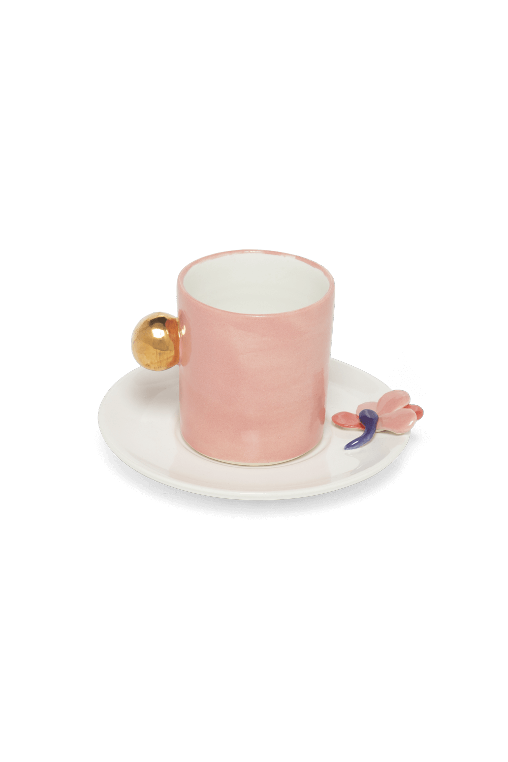 Xícara hana branco e rosa