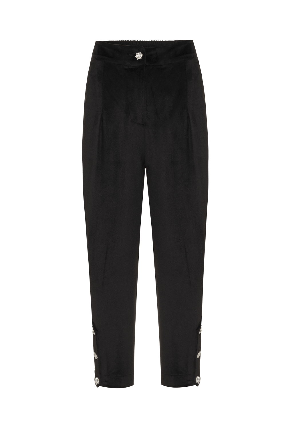 Calça velvet max glam preto