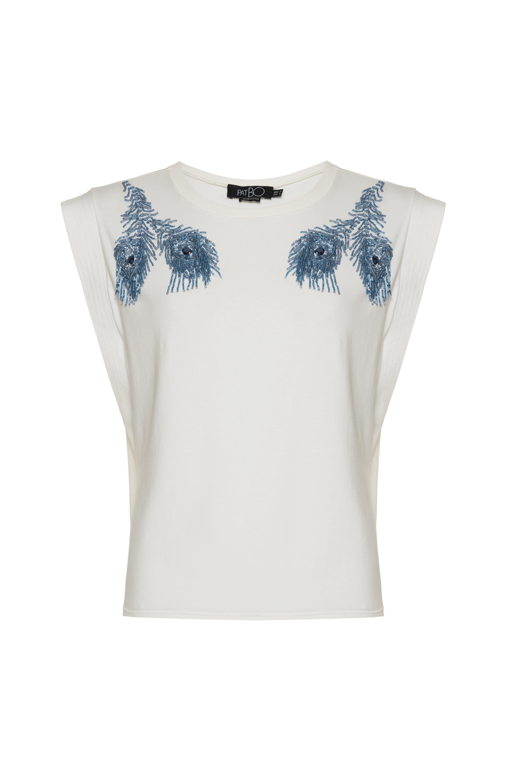 T-shirt peacock branco