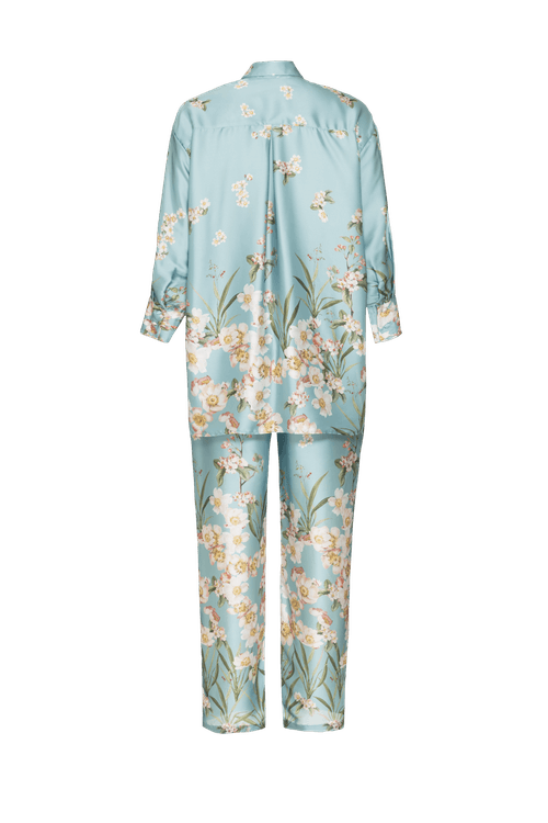 Pijama longo pomme flower verde
