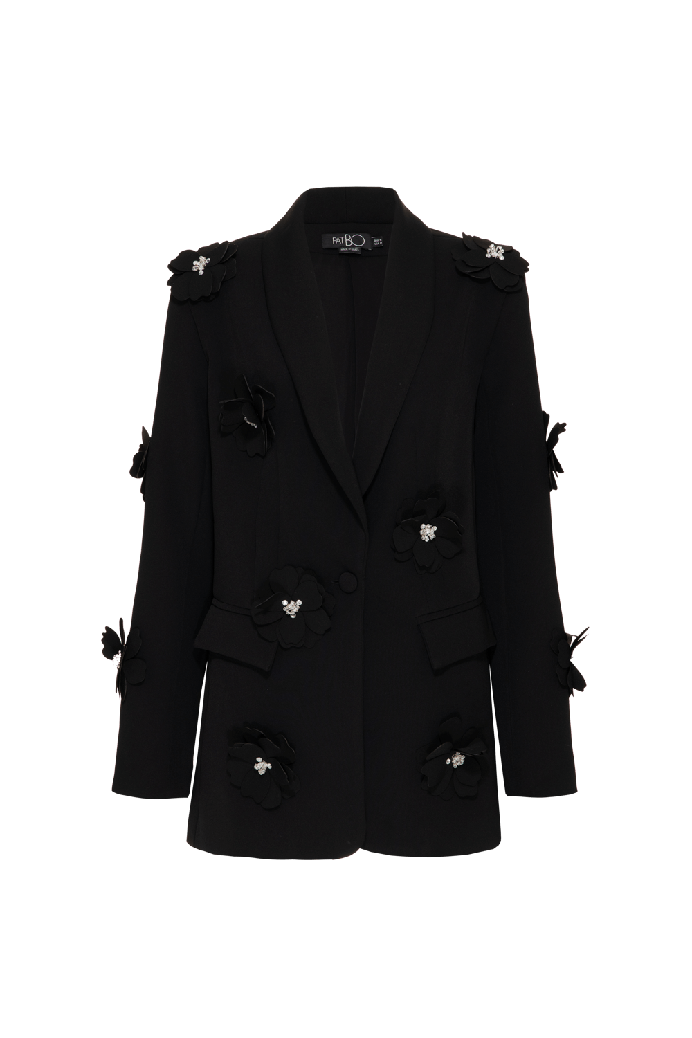 Blazer crepe luxe preto