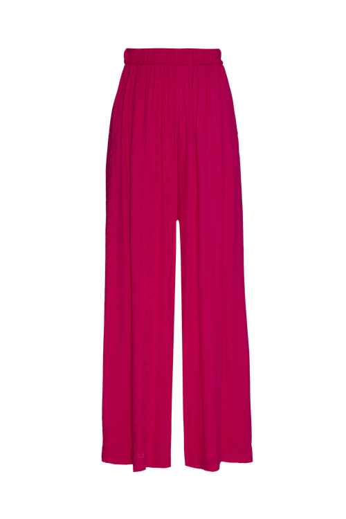 Calça ampla jacquard aura glam pink