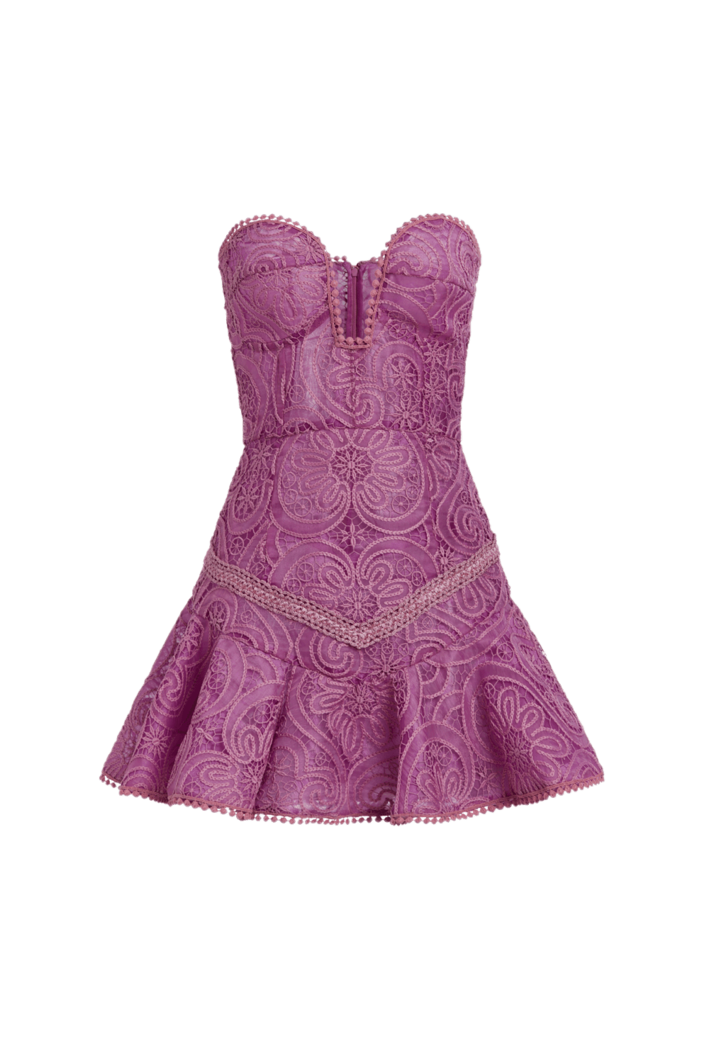 Vestido curto renda sphere lilas