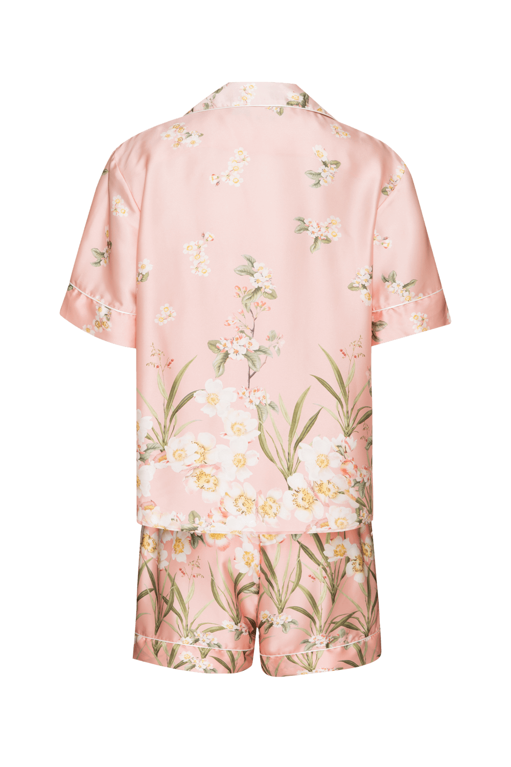 Pijama curto pomme flower rosa