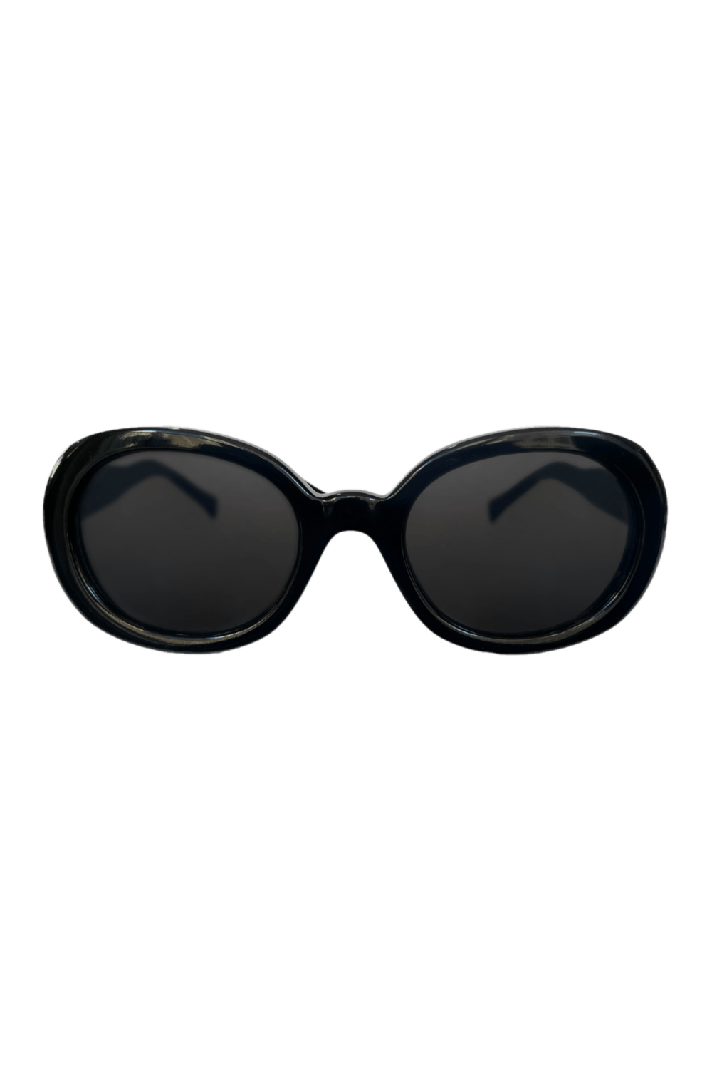Óculos oval vintage preto