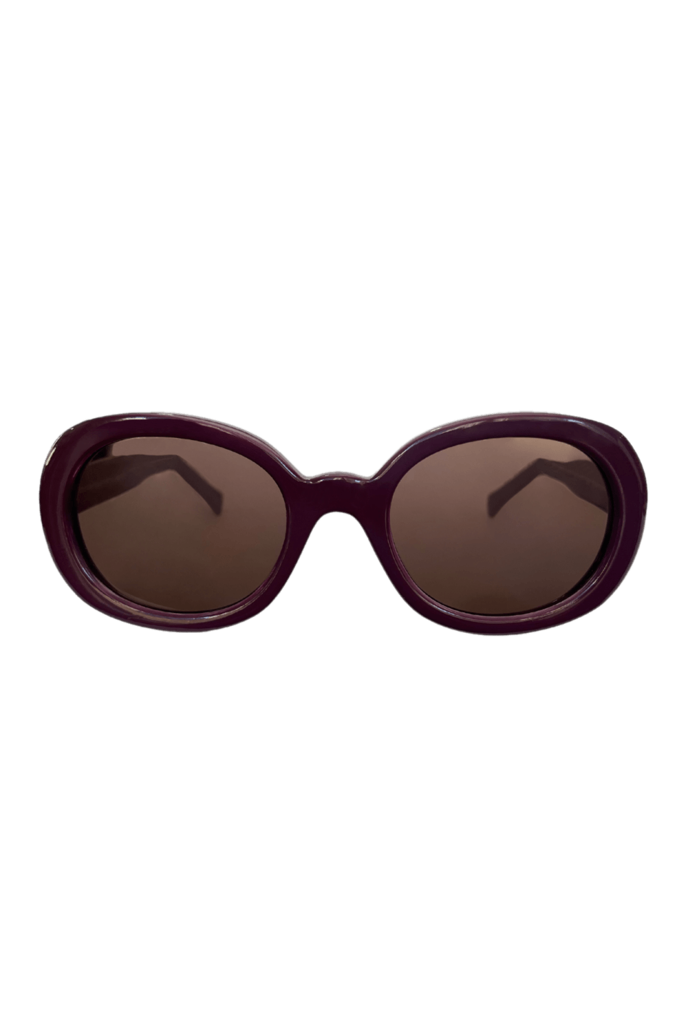 Óculos oval vintage beringela