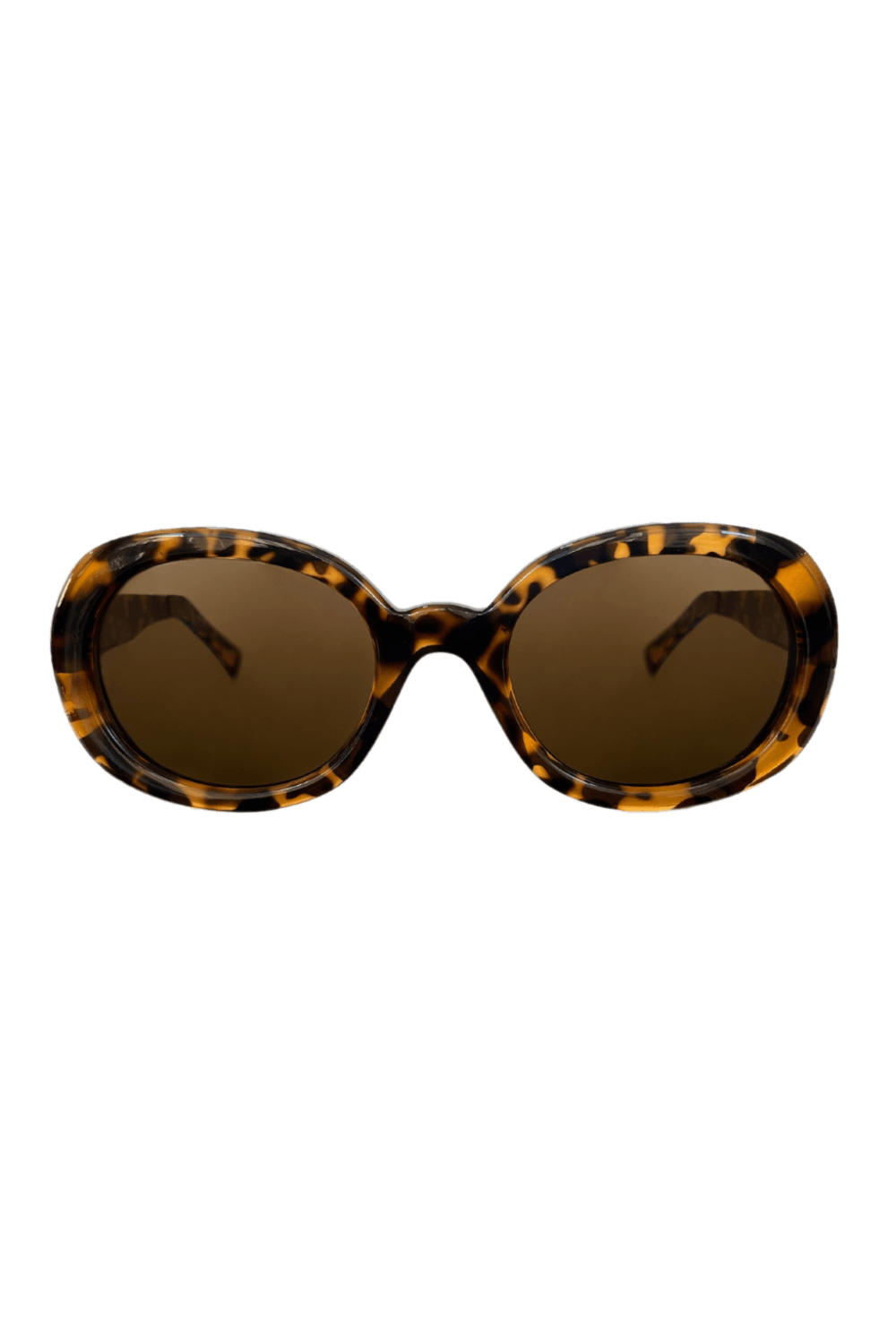 Óculos oval vintage tartaruga