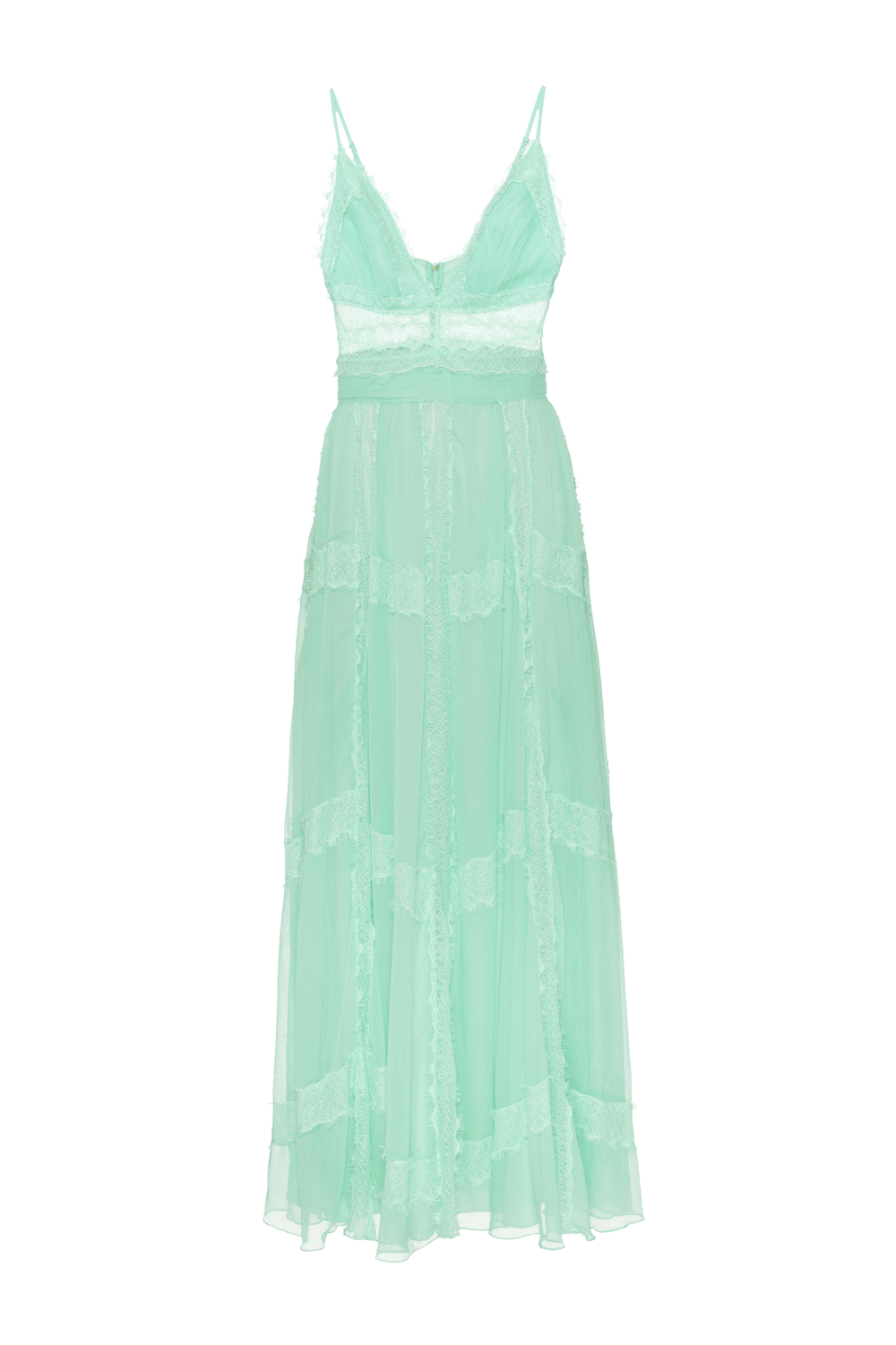 Vestido longo silky grace verde