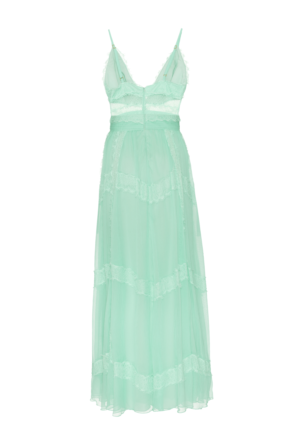 Vestido longo silky grace verde