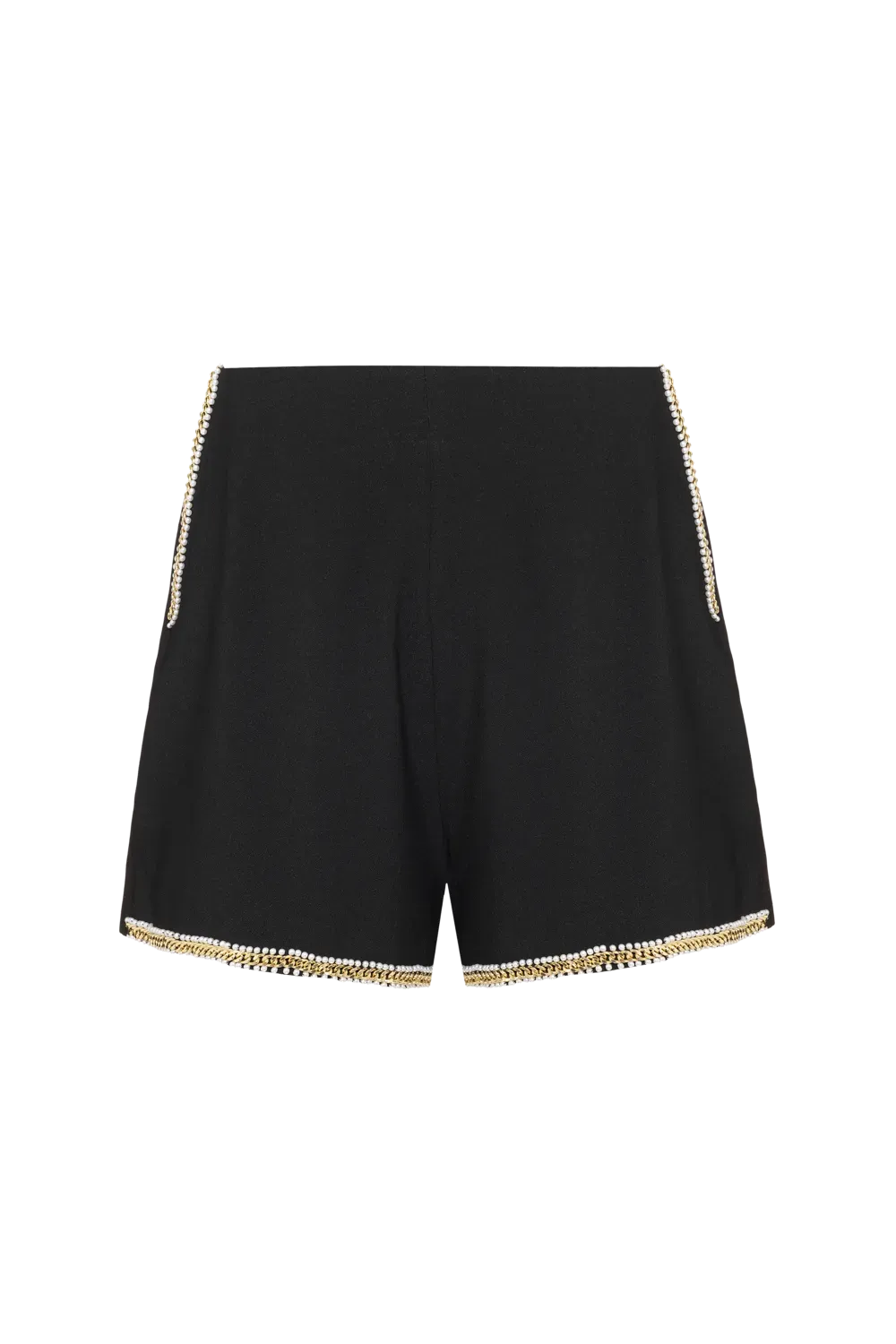 Short crepe frames preto