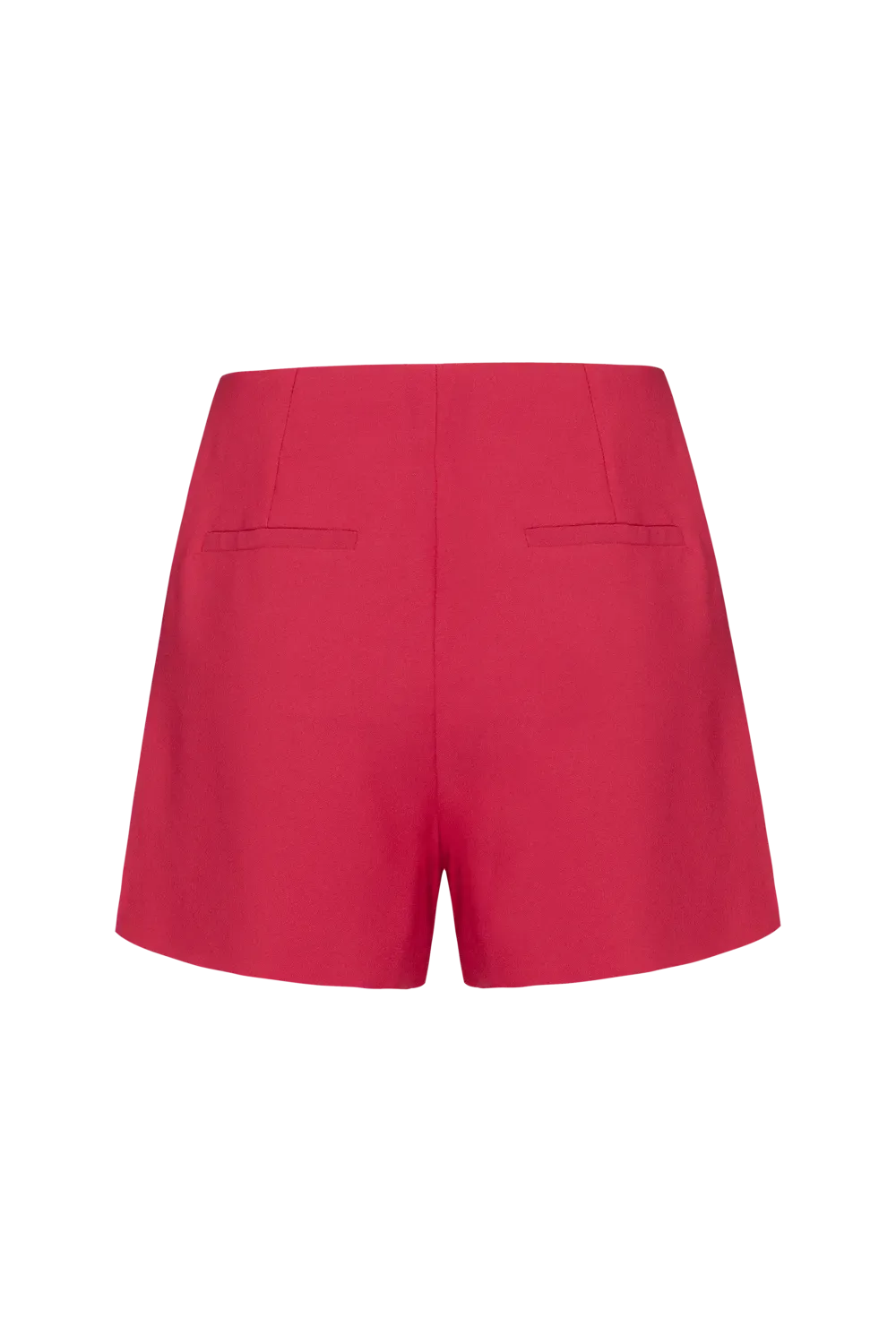 Short crepe frames vermelho