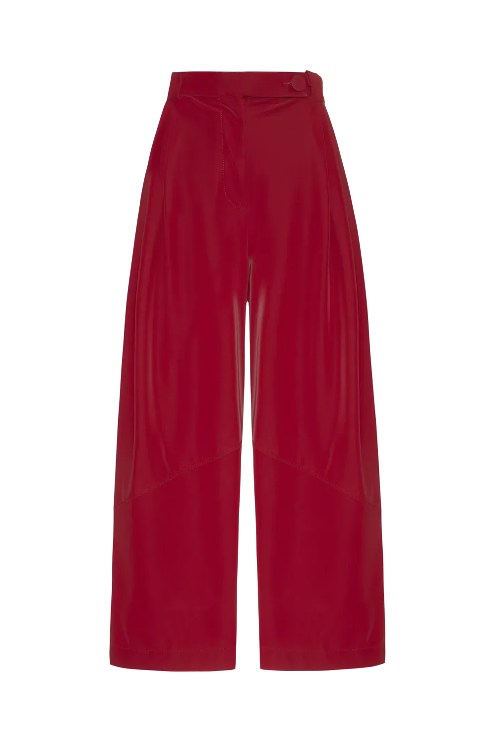 Calça velvet leather vermelho