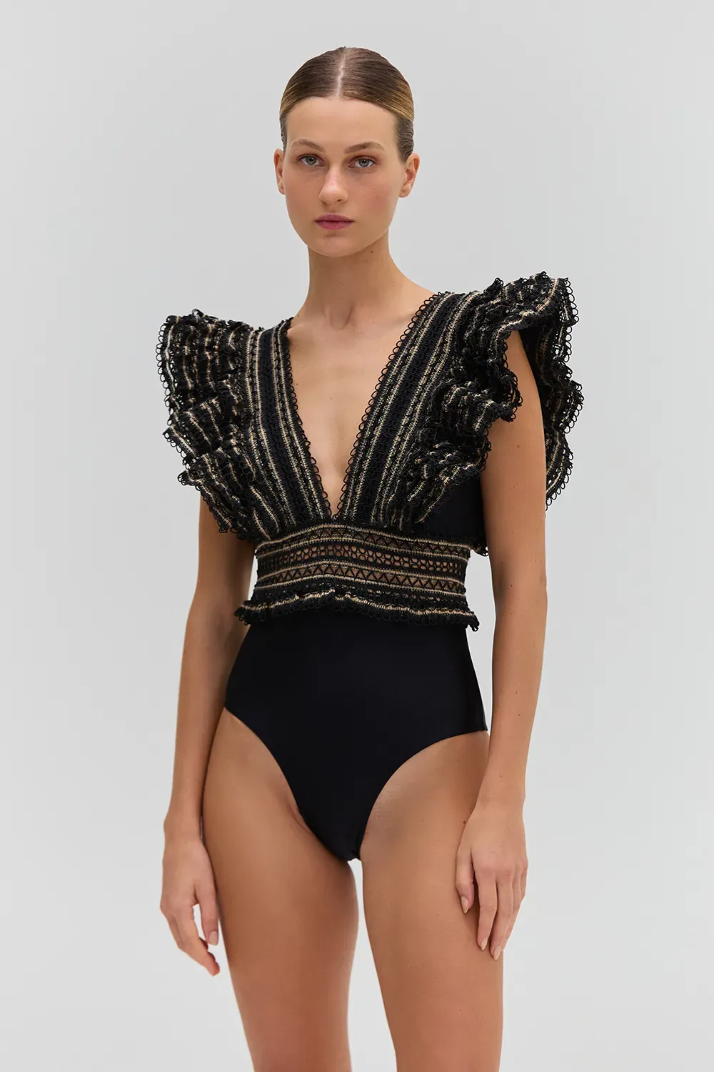 Body hannah fringe preto