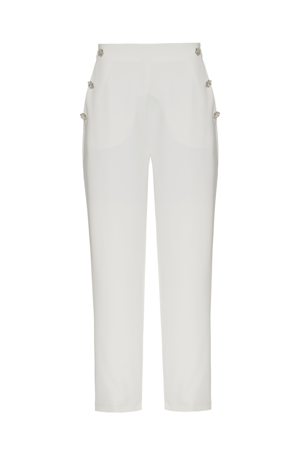 Calça crepe luxe off white