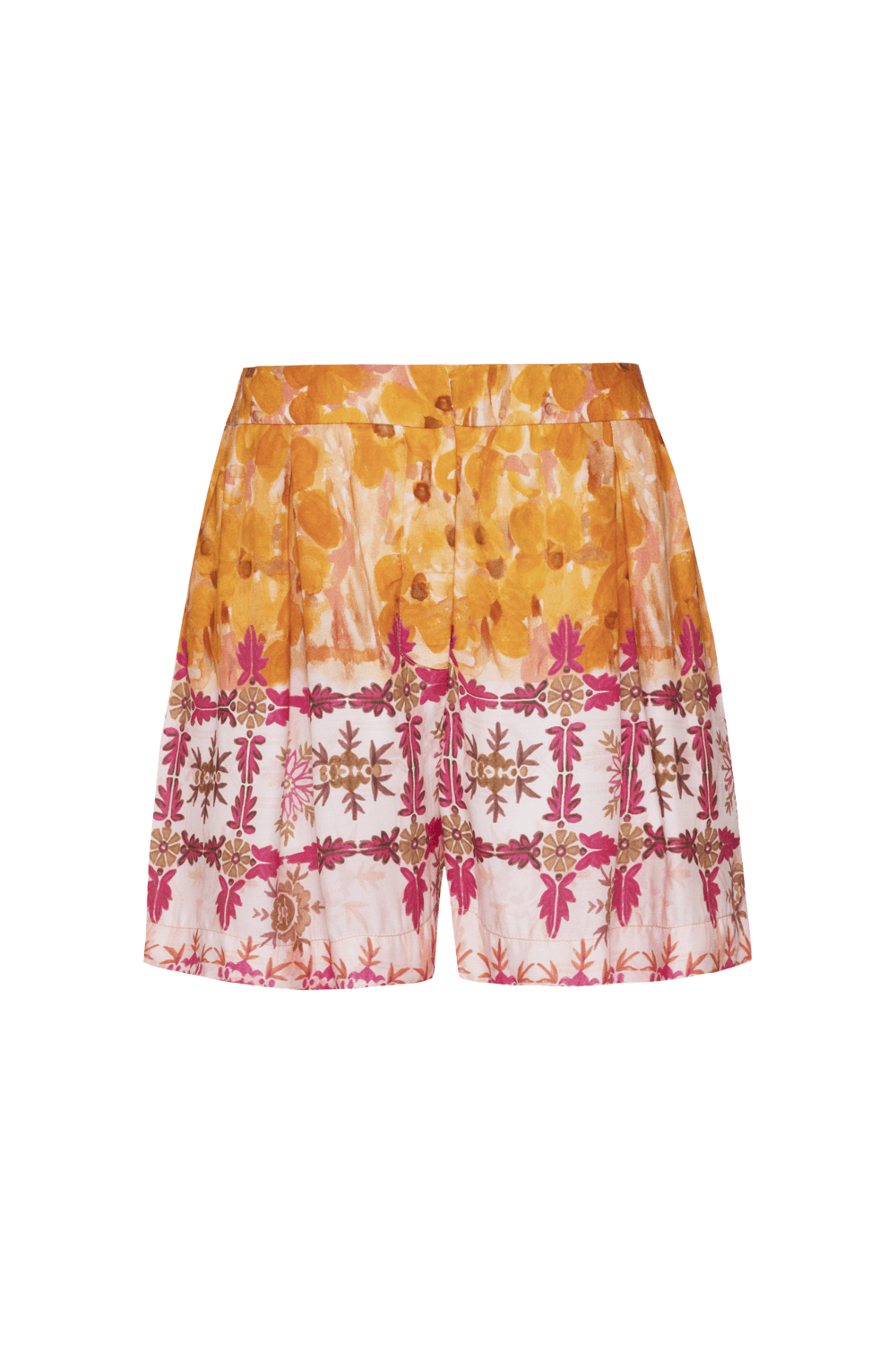 Short sintra flower amarelo / rosa