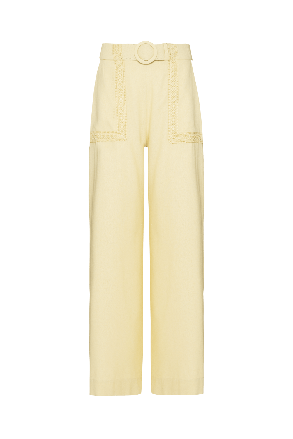 Calça linho candy amarelo