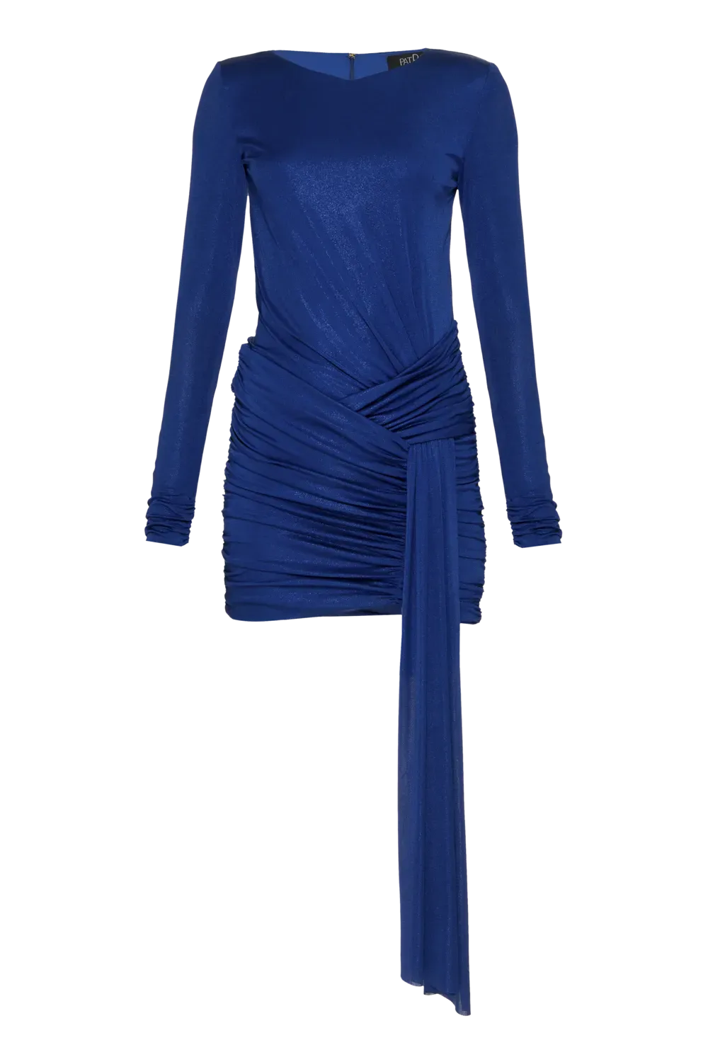 Vestido curto jersey foil azul escuro