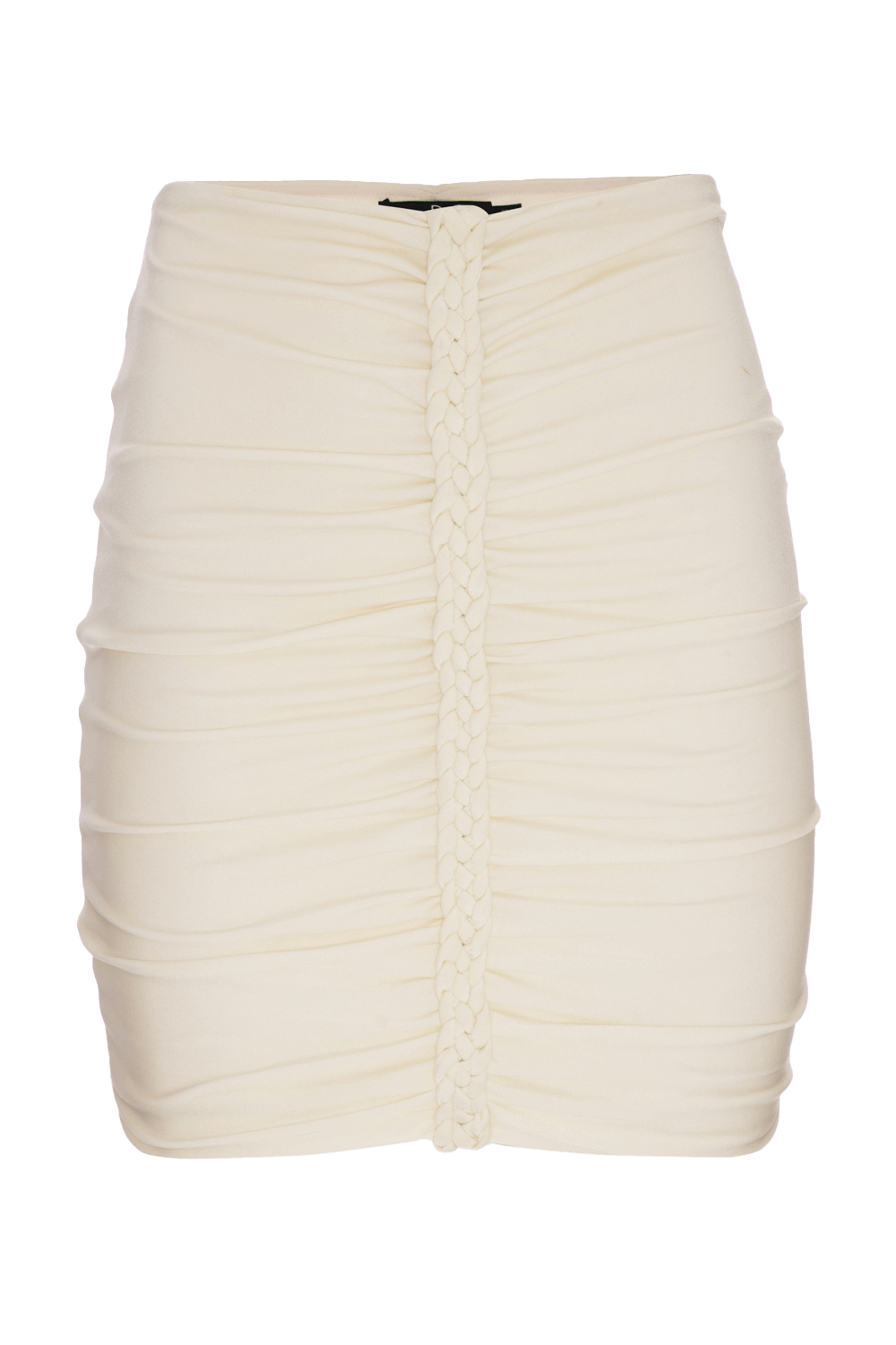 Saia curta jersey sands off white