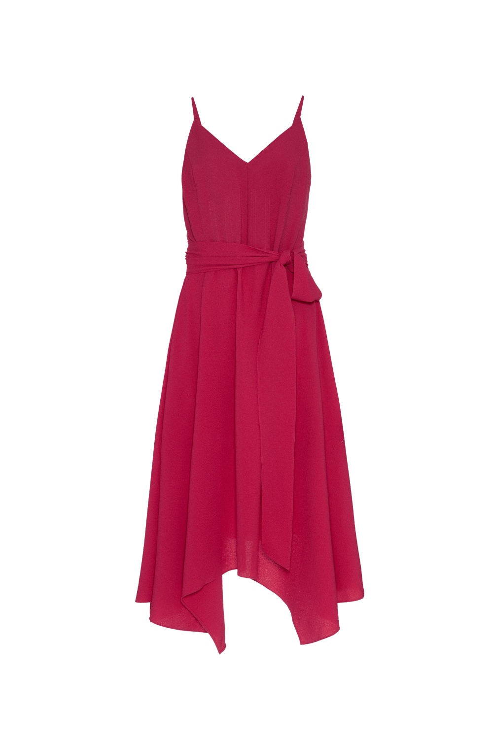 Vestido mídi crepe zest duo pink